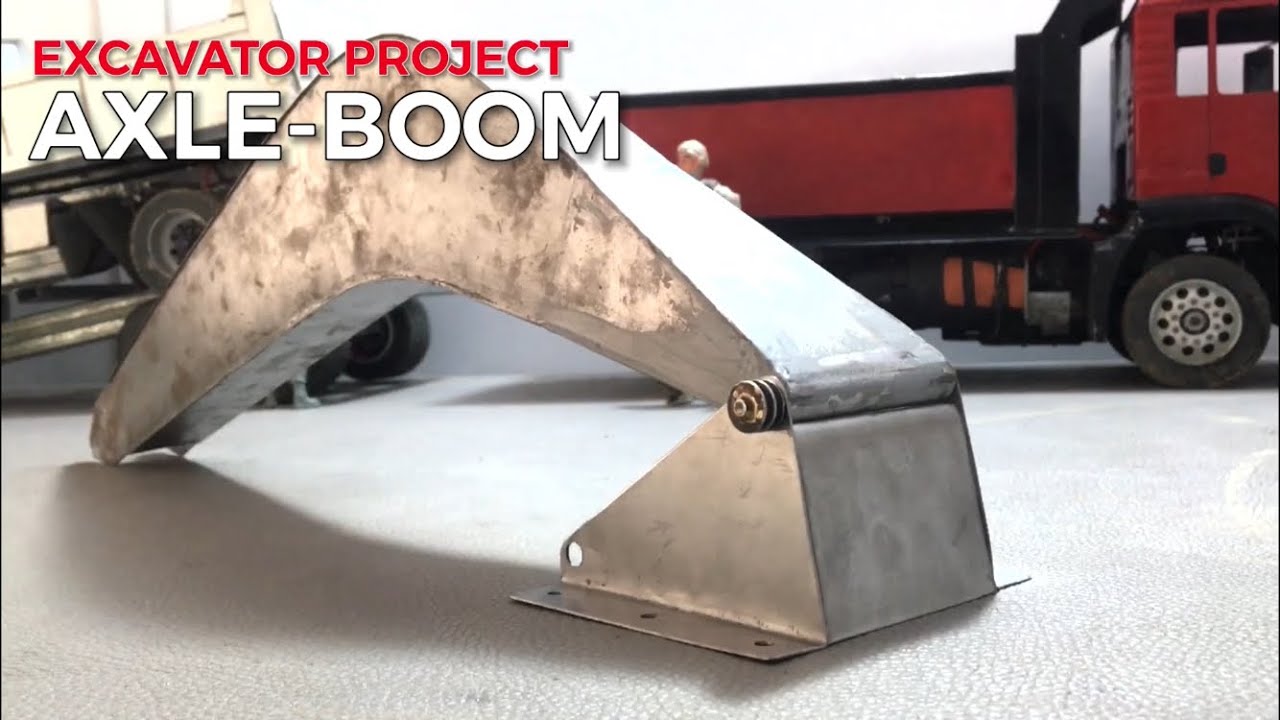 RC EXCAVATOR PROJECT! How to make an Axle-Boom for RC Excavator DIY Handmade #02