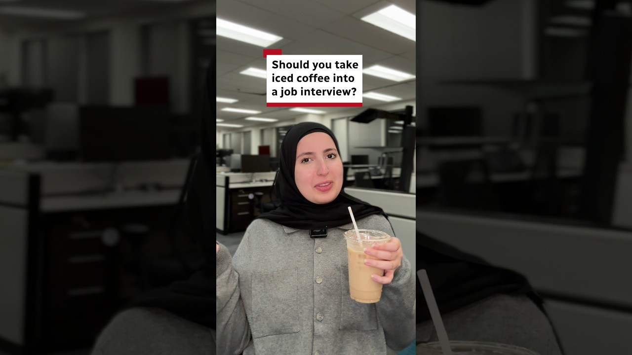Should you take iced coffee into a job interview?
