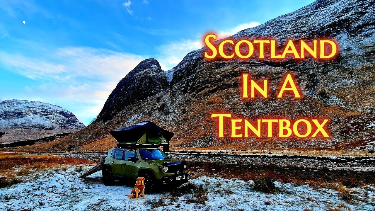 4K. The Highlands of Scotland in a Tentbox. #tentbox #scottishhighlands #wildcamping #wintercamping