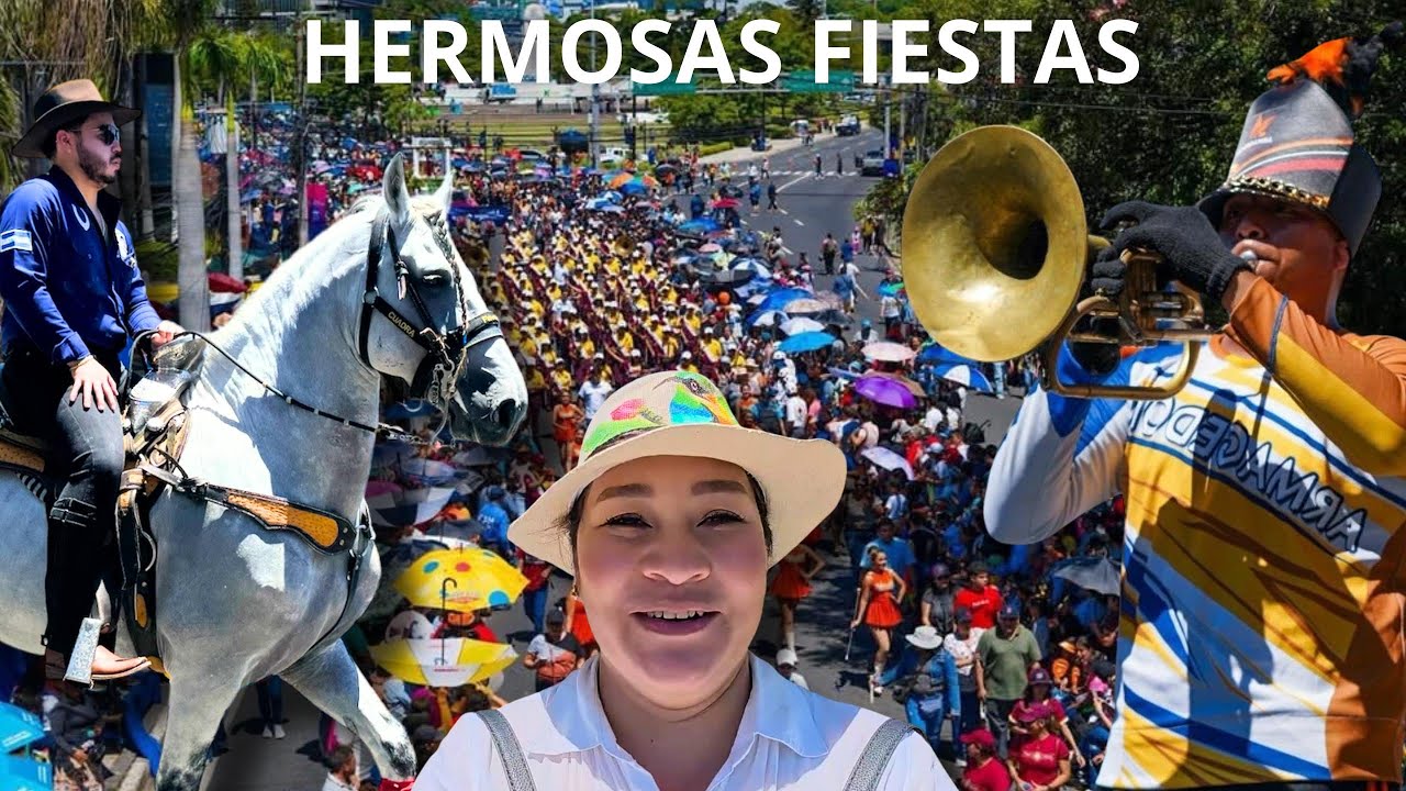 😱 MI PRIMERA VEZ EN EL DESFILE DEL COMERCIO 🇸🇻 LLENO TOTAL 