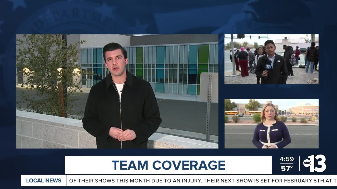 High school students across the Las Vegas Valley participate in anti-ICE protests