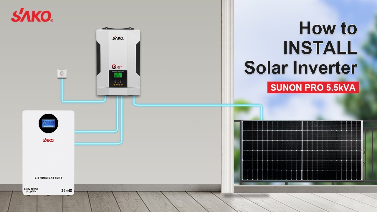 How To Install SAKO Sunon PRO 5.5kW Inverter? Full Step-by-Step