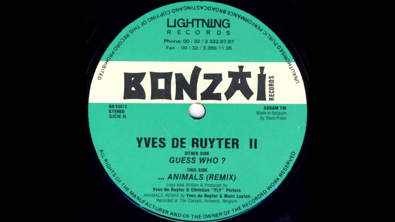 Yves De Ruyter - Animals (Remix) [Slowed Down to 115 BPM, Free Download]