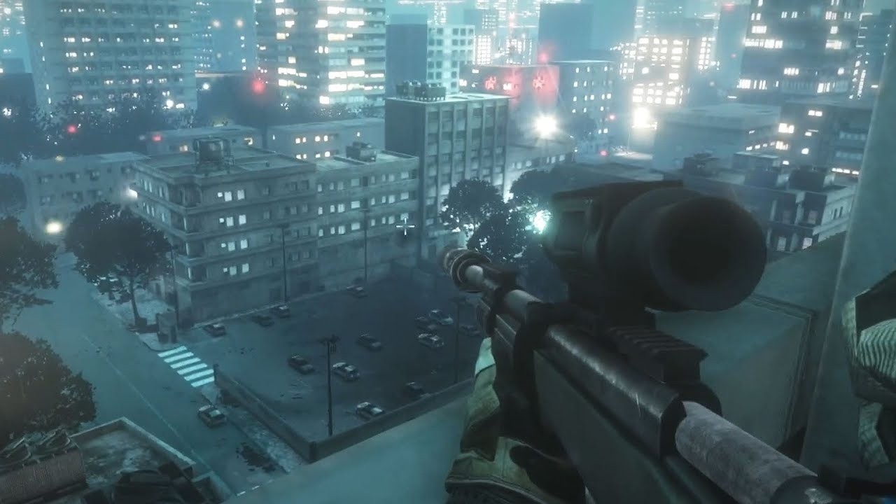 Battlefield 3 Sniper Mission Gameplay Night Shift