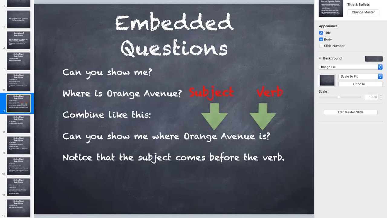 Embedded Questions Presentation