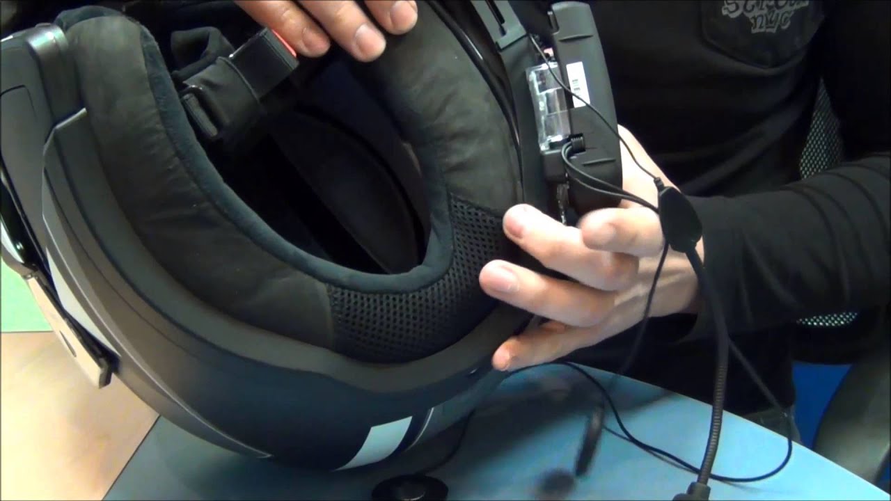 Установка Scala Rider G9 на шлем BMW System 6 от GPStrade.ru