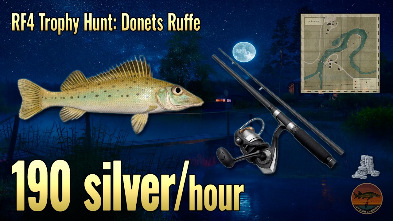 RF4: Donets Ruffe Spot 🐟 190 Silver/Hr at Winding Rivulet! 💰