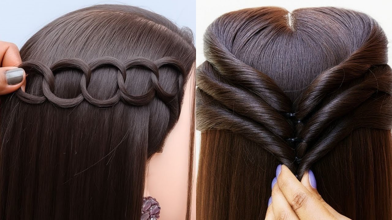 Beautiful & Simple Hairstyle Tutorial | Party Hairstyle For Girls | Hair Style Girl