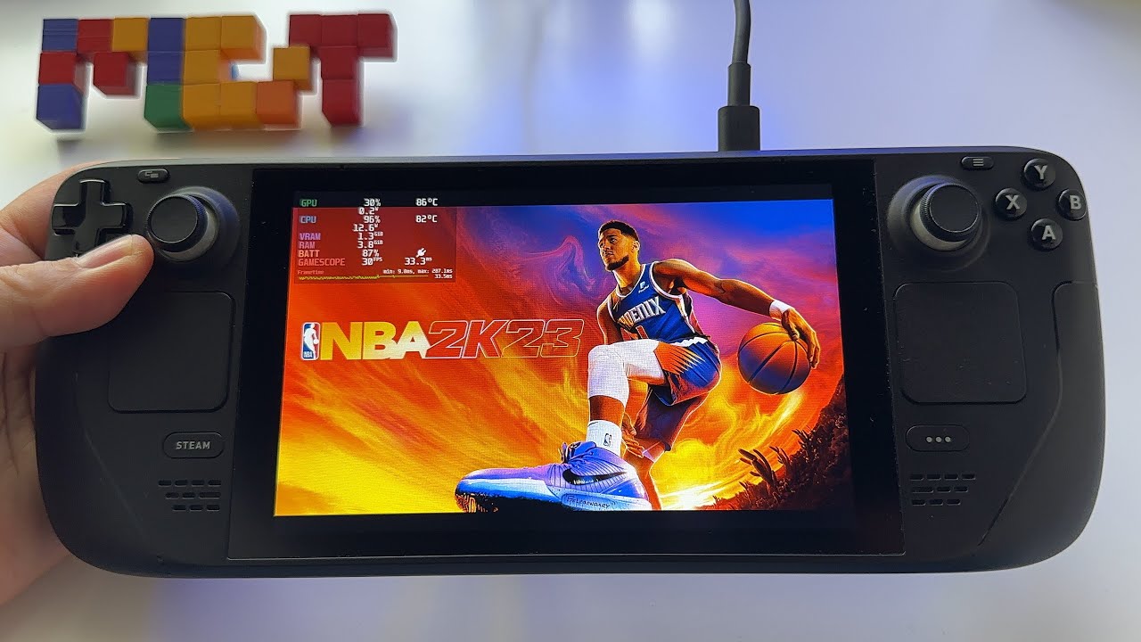 NBA 2K23 - Steam Deck gameplay 60 FPS