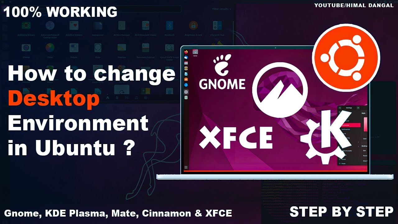 Как установить и изменить окружение рабочего стола в Ubuntu? | Gnome, KDE, XFCE |