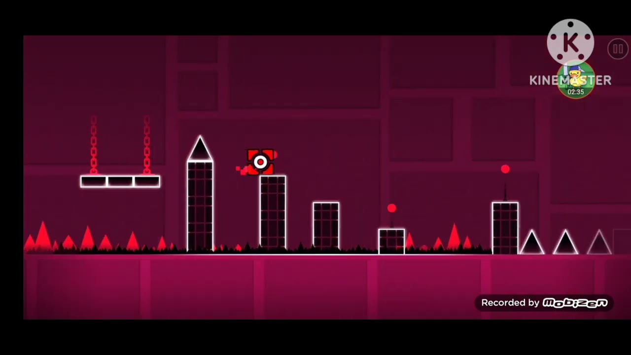 Classic caillou rages at geometry dash smashes ipad