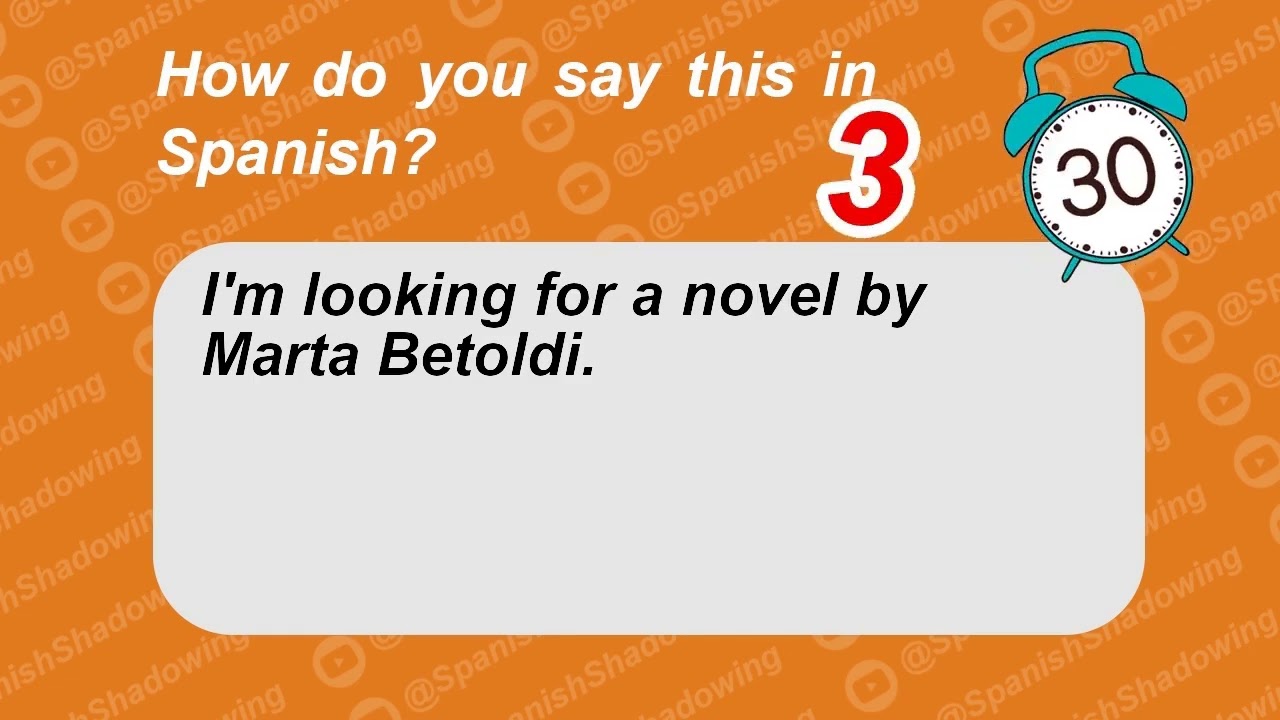 How to say in Spanish: I'm looking for a novel by Marta Betoldi.