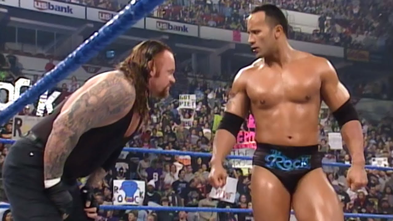 The Rock & The Undertaker Vs Kurt Angle, Edge & Christian Part 1 - SMACKDOWN!
