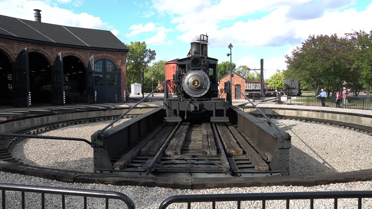 2025 Old Car Festival Torch Lake locomotive roundhouse turntable