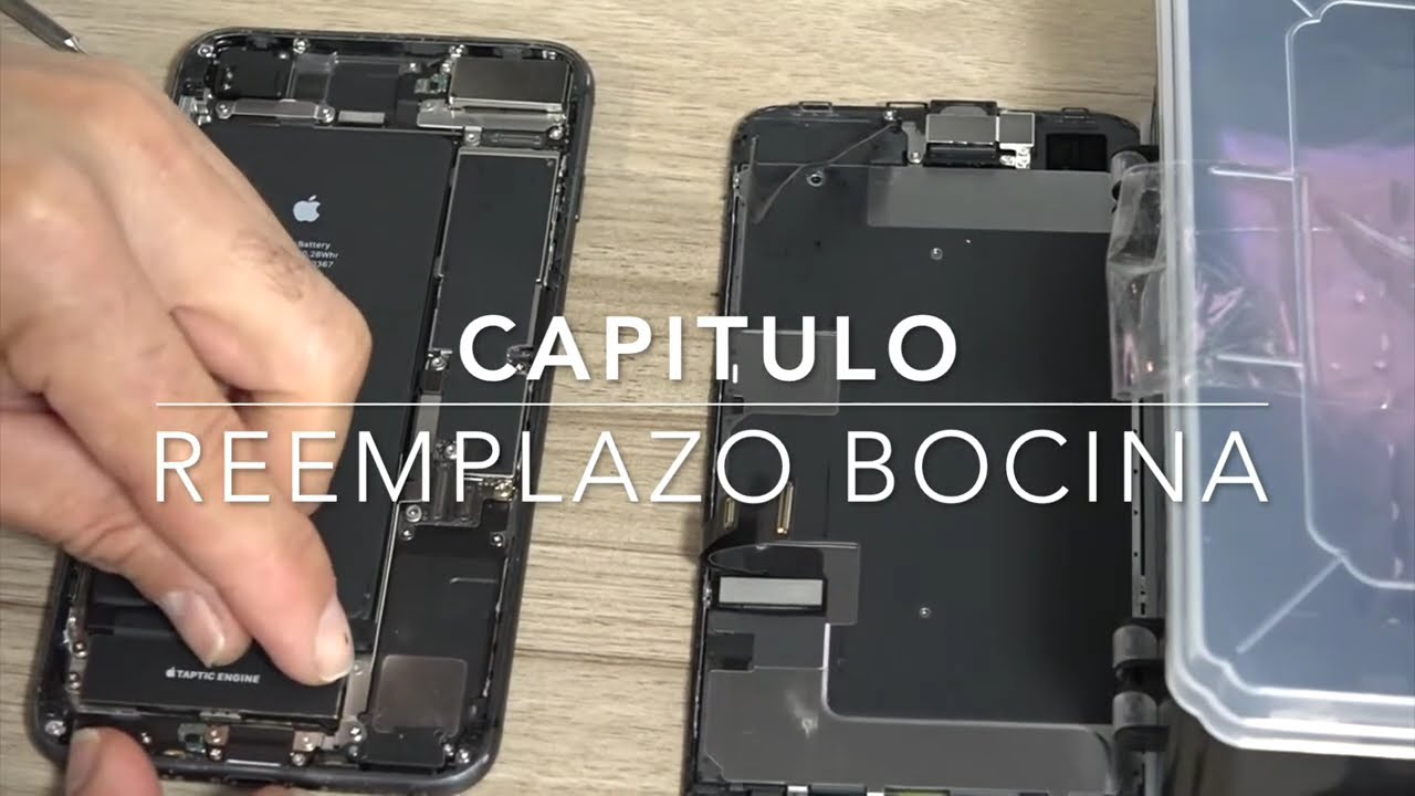 IPHONE 8 y 8 plus, reemplazo bocina, detallado