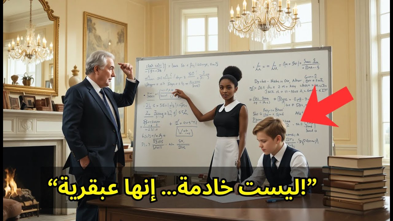 عاد الملياردير إلى منزله مبكرًا… وما رأى خادمته السمراء تُعلّمه لابنه جعله مذهولاً!
