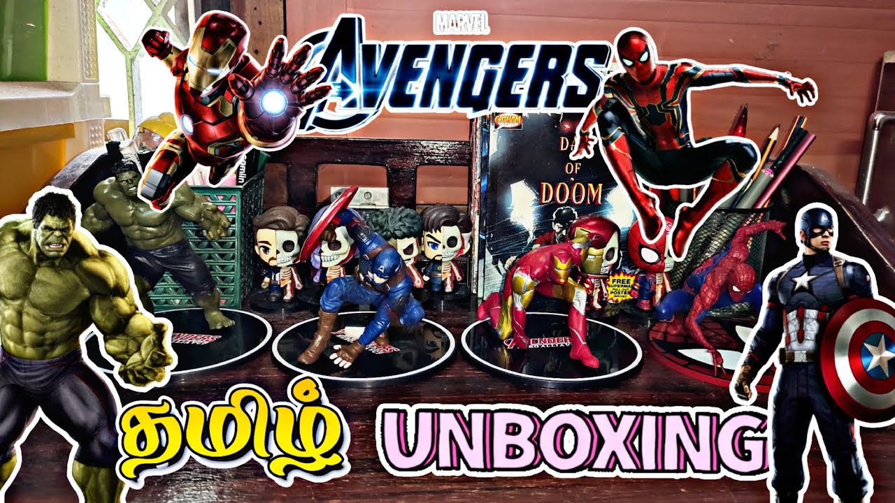 Avengers action figures unboxing Tamil 