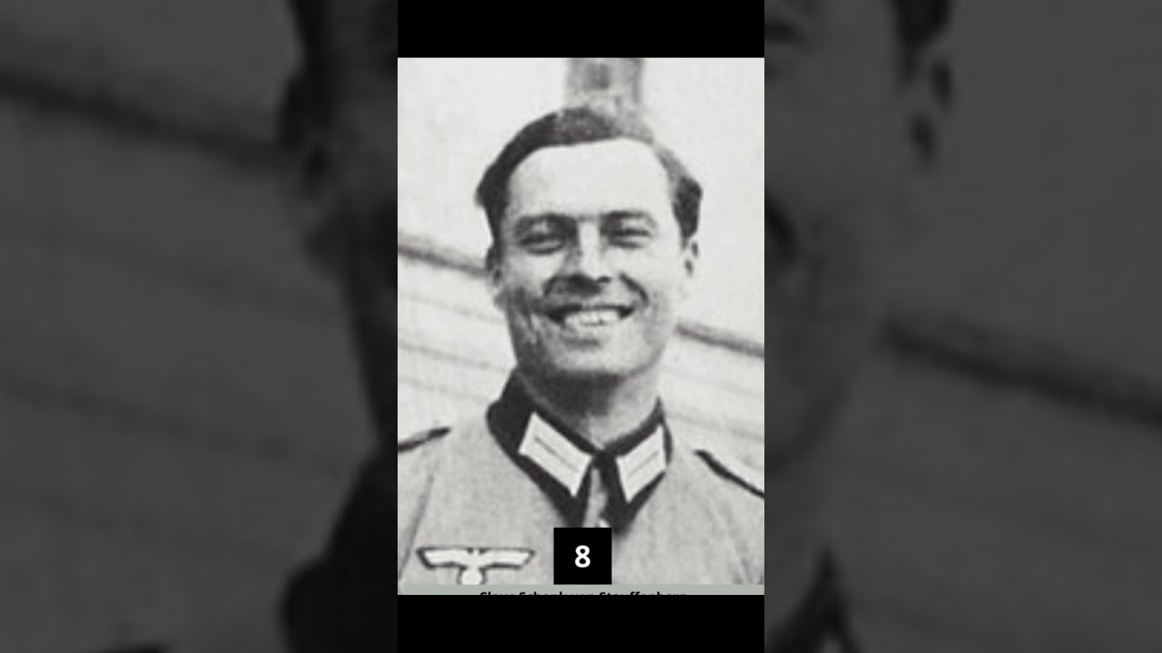Top10 Najodważniejsi żołnierze II wojny światowej 1939-1945 Klaus von Stauffenberg  #top10 #historia