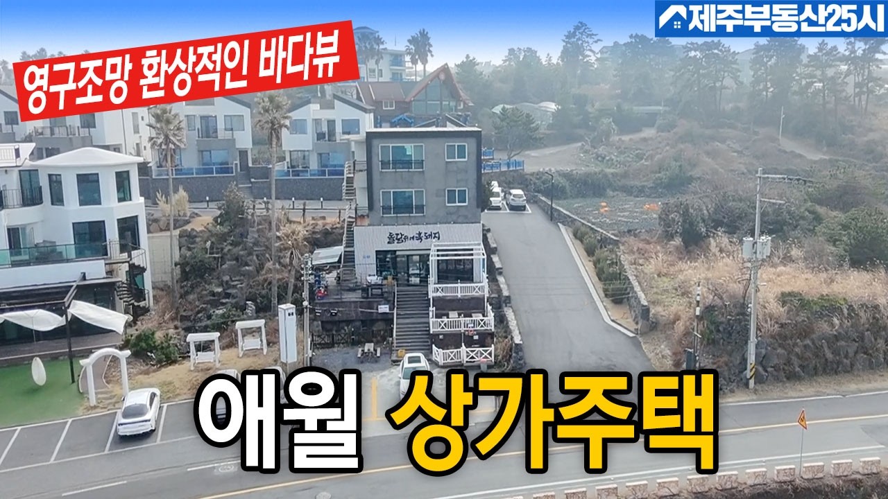 [매물번호0637]애월해안도로 접 영구조망 환상적인바다뷰를 품은 상가주택 매물