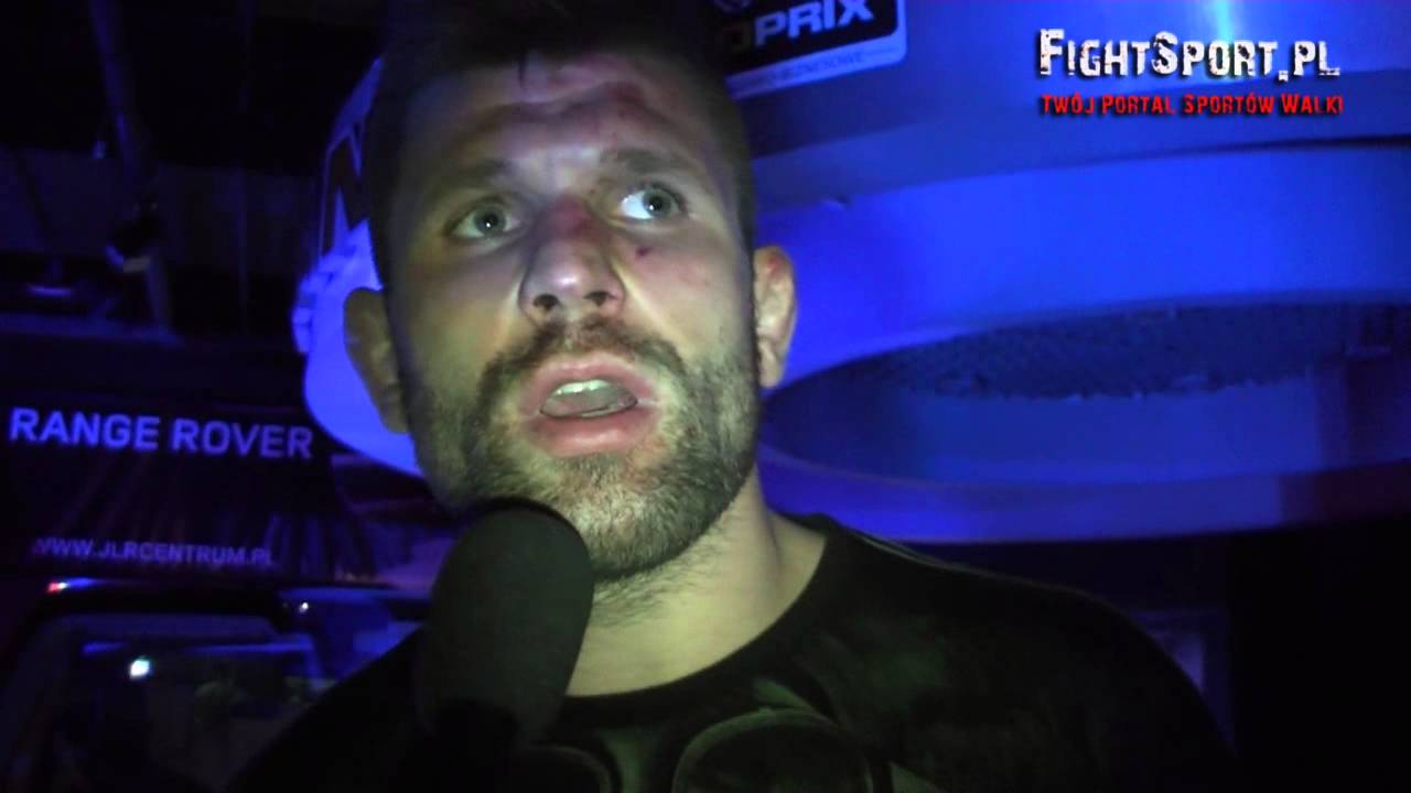Tomasz Janiszewski po walce na Arena MMA 1
