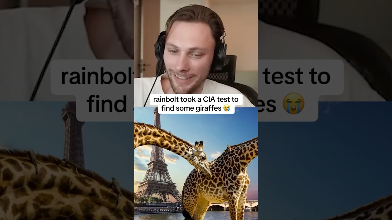 rainbolt takes CIA test to find giraffes