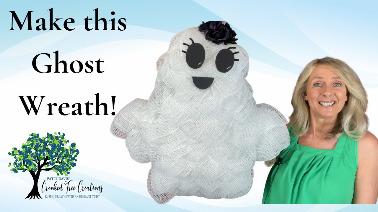 How to Make a Ghost Wreath for Halloween - a Step-By-Step DIY Video Tutorial