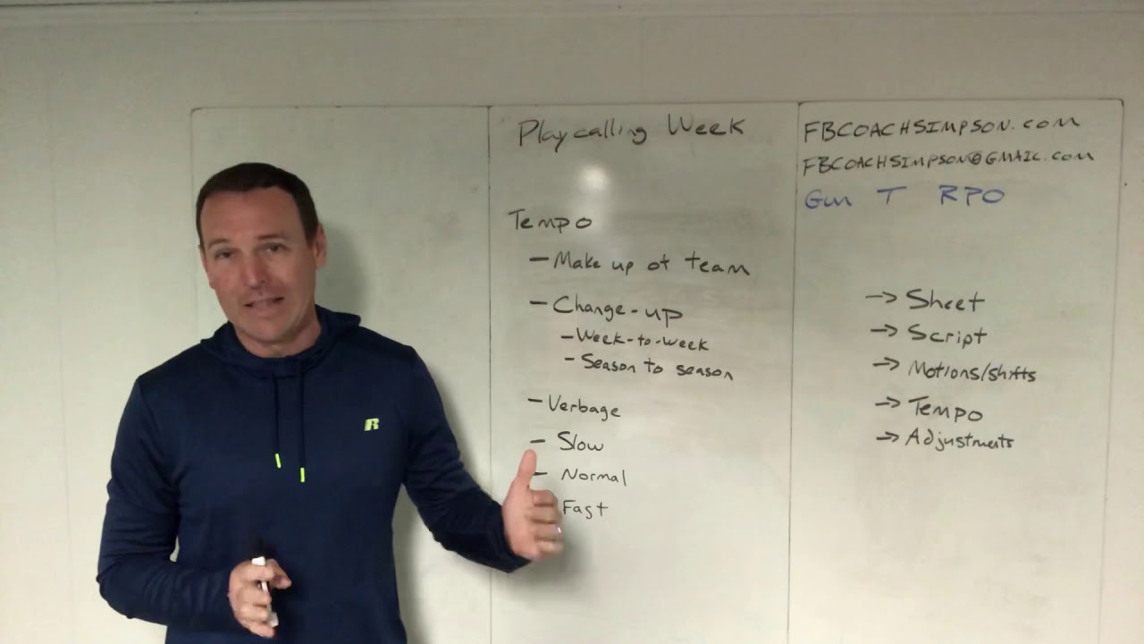 Play call week - tempo