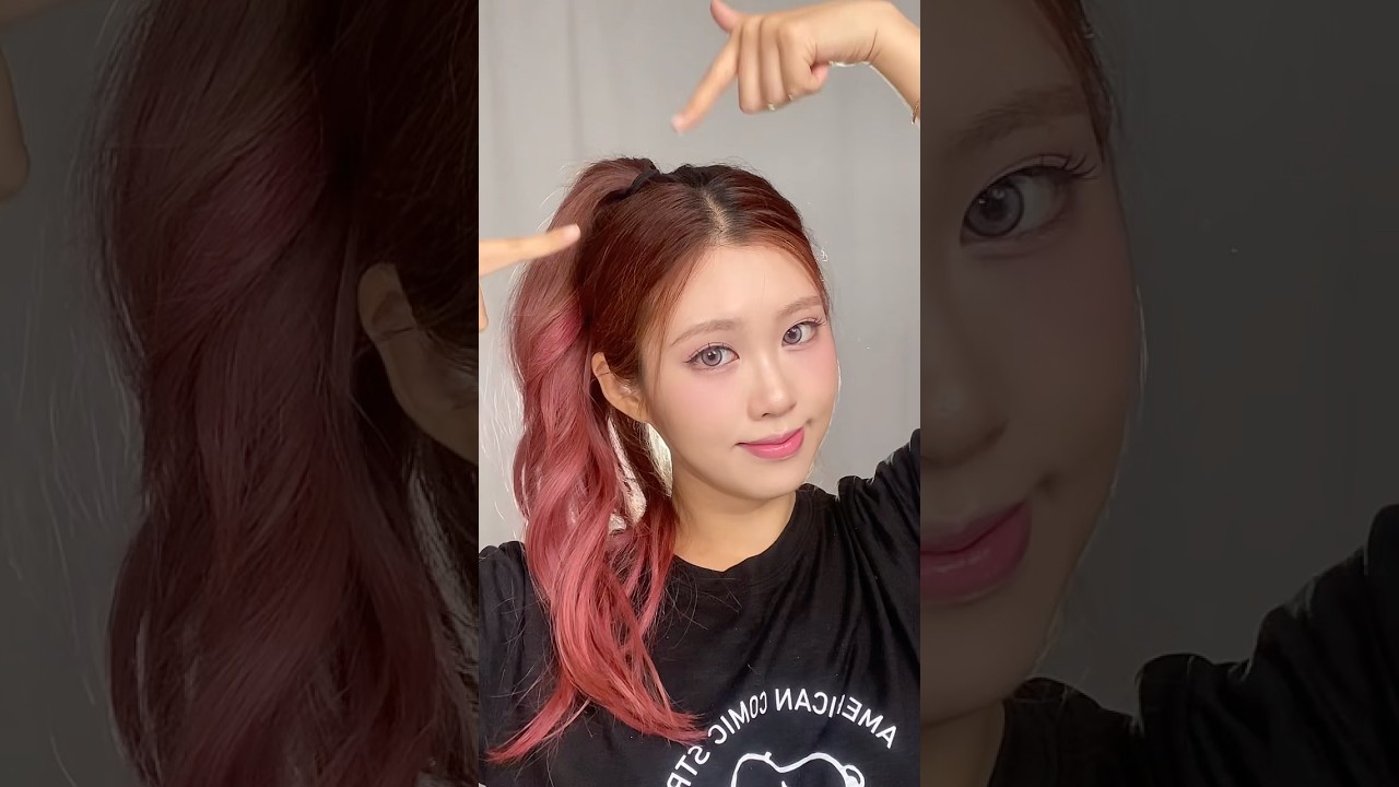 절대 안처지는 포니테일 높고 짱짱하게 묶는법
