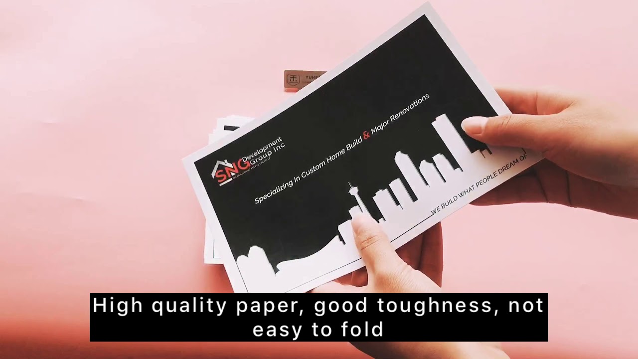 300g artpaper thick flyer print YUHE PRINT