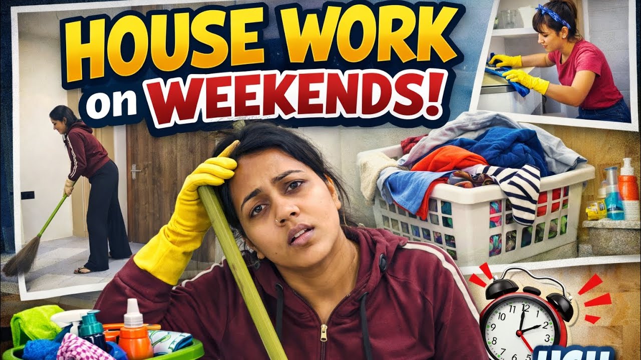 Busy Weekend House Work | Indian Home Cleaning Vlog