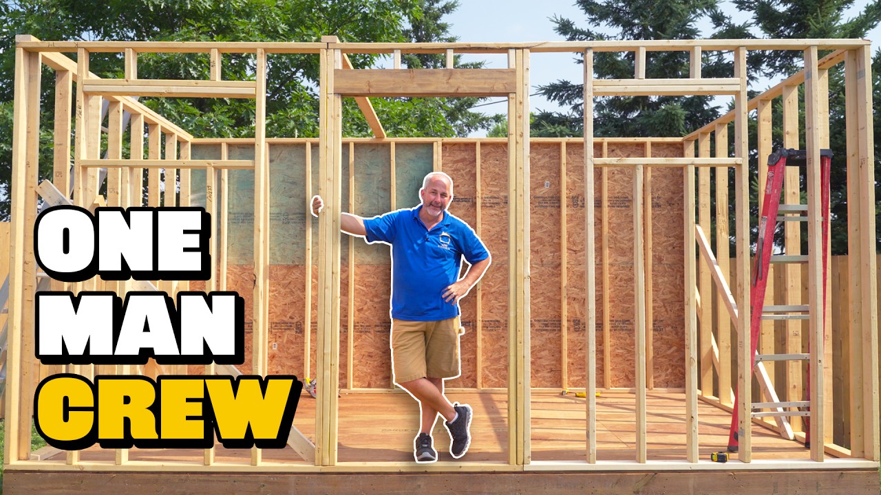 How to Frame a Shed (One Section at a Time)