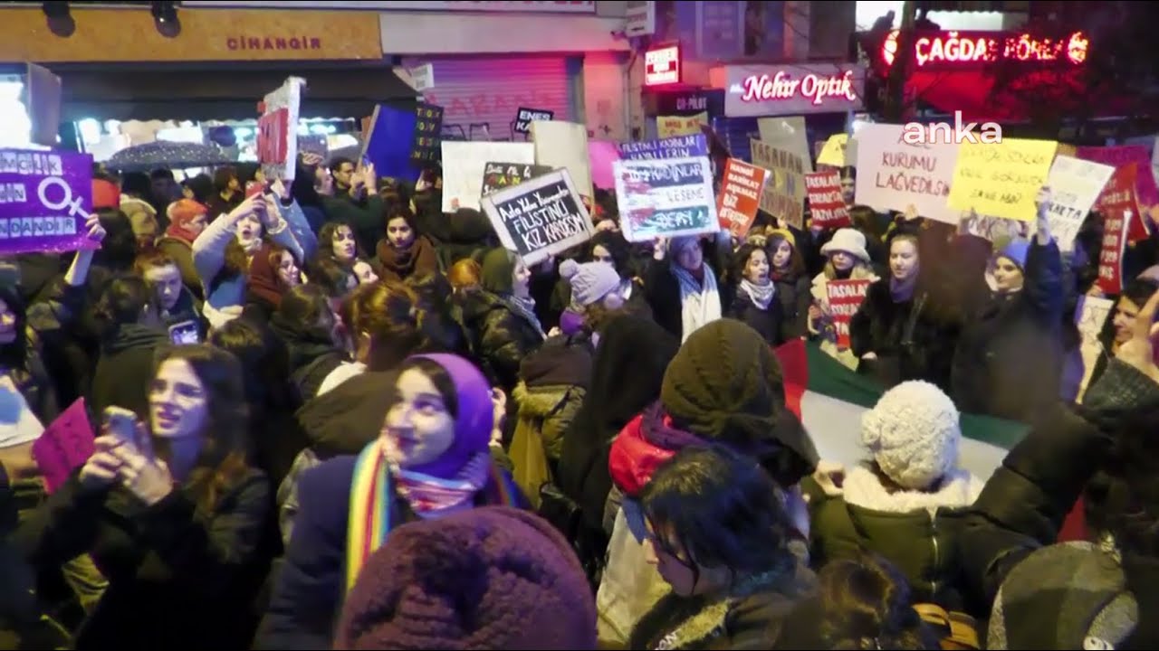 İstanbul'da Feminist Gece Yürüyüşü (8 Mart 2024)