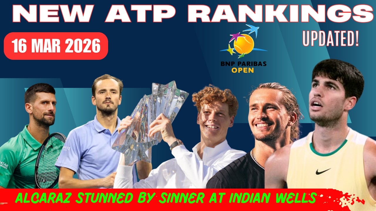 Новый рейтинг ATP в Индиан-Уэллсе — шок! Синнер побеждает | Медведев сенсационно обыгрывает Алька...