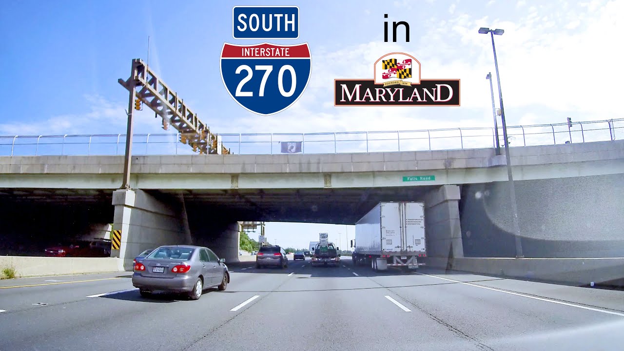 I-270 Southbound in Maryland (Full Trip)