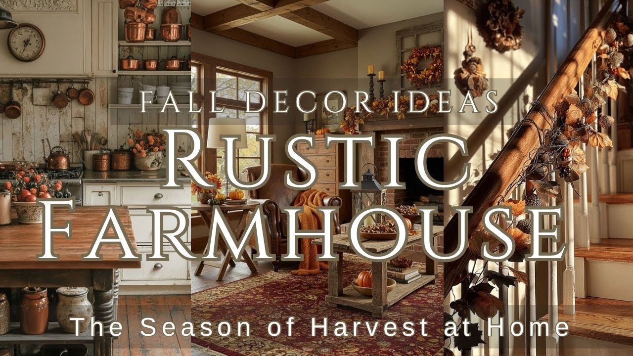 🍂✨Golden Season: A Rustic Farmhouse Approach to Fall Decorating || Fall Home Decor Ideas