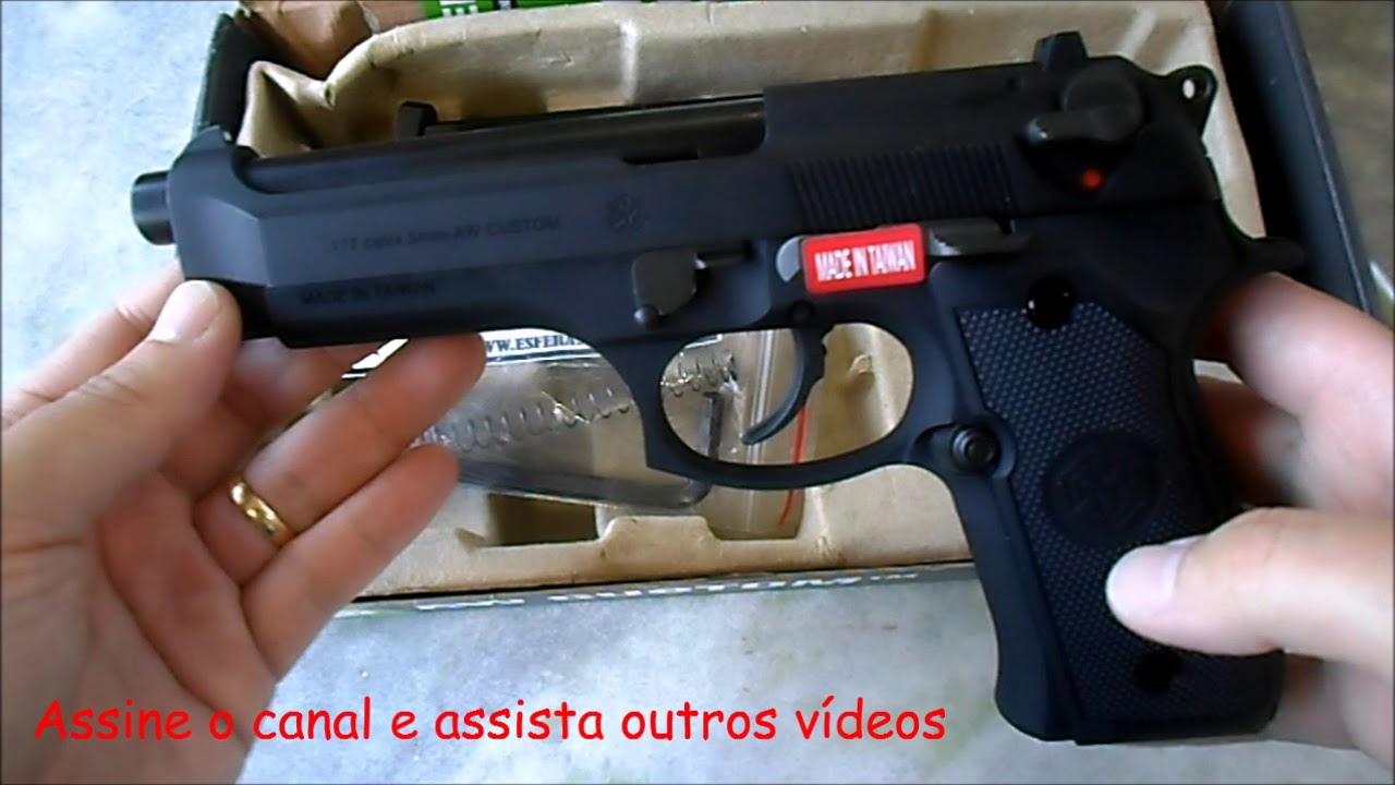 Airgun - Beretta M9 Armorer Works Co2 4,5mm - E&G Comércio