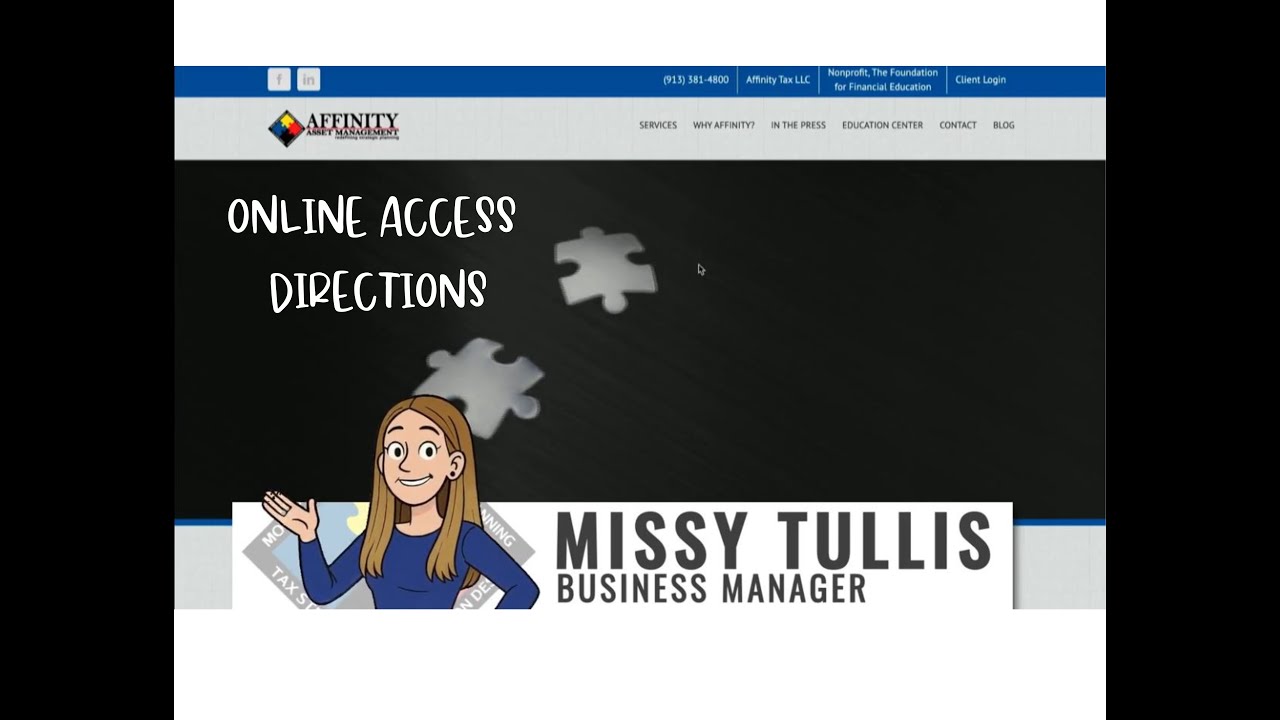 Affinity Asset Management Online Access Directions
