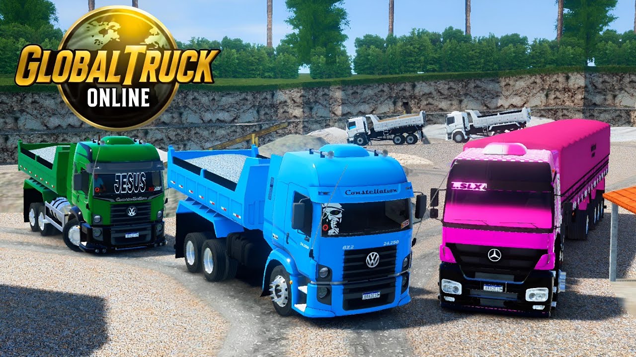 GLOBAL TRUCK ONLINE - SAINDO DA PEDREIRA COM BOB CAÇAMBA - JOGANDO COM OS INSCRITOS
