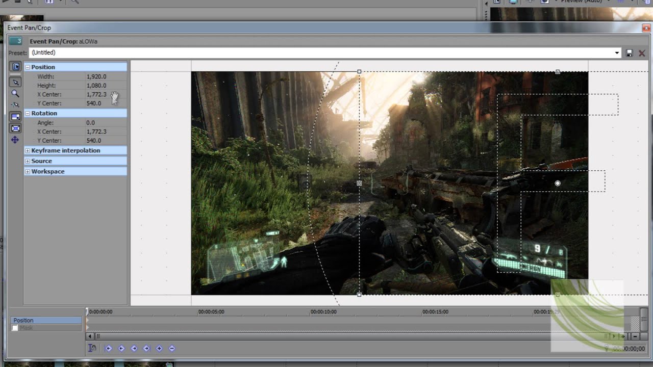 Sony Vegas Split Video / Side By Side / Top & Bottom - Use For Comparison Reasons Half and Half
