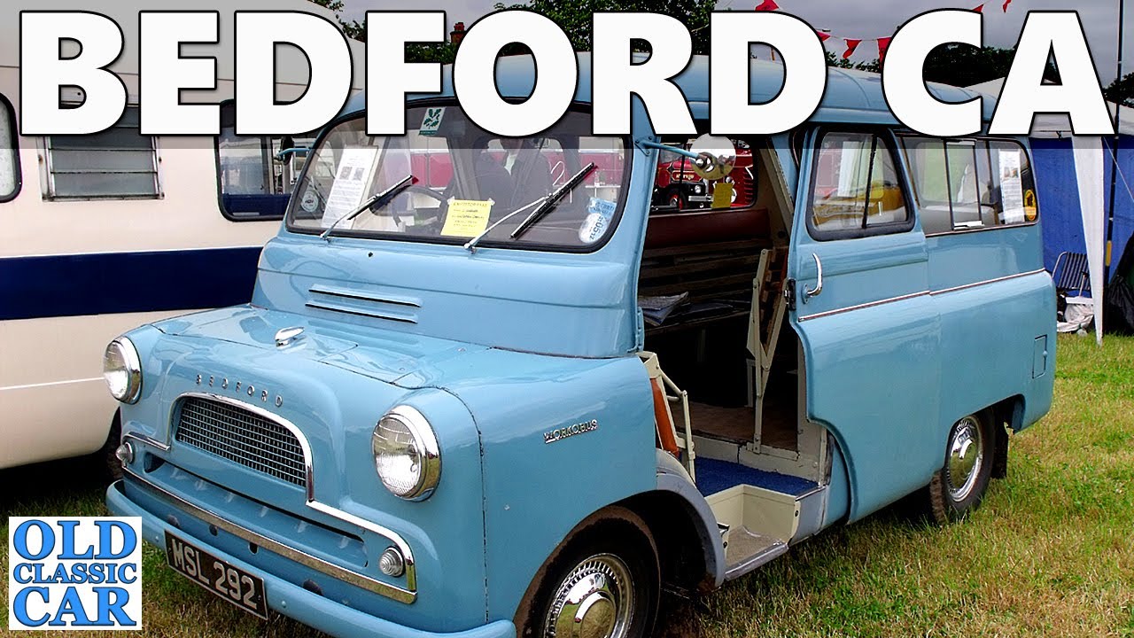 The classic Bedford CA van, tipper, pickup truck and camper van in photos