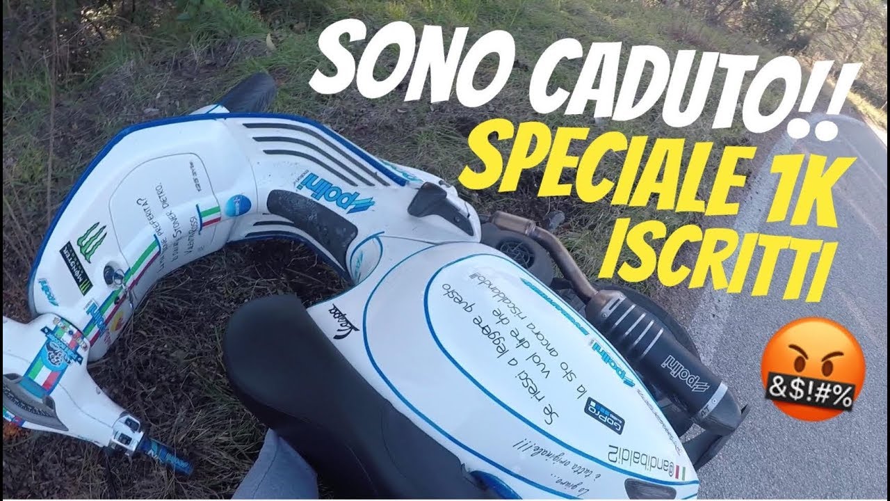 SONO CADUTO IN VESPA!! SPECIALE 1K ISCRITTI!!