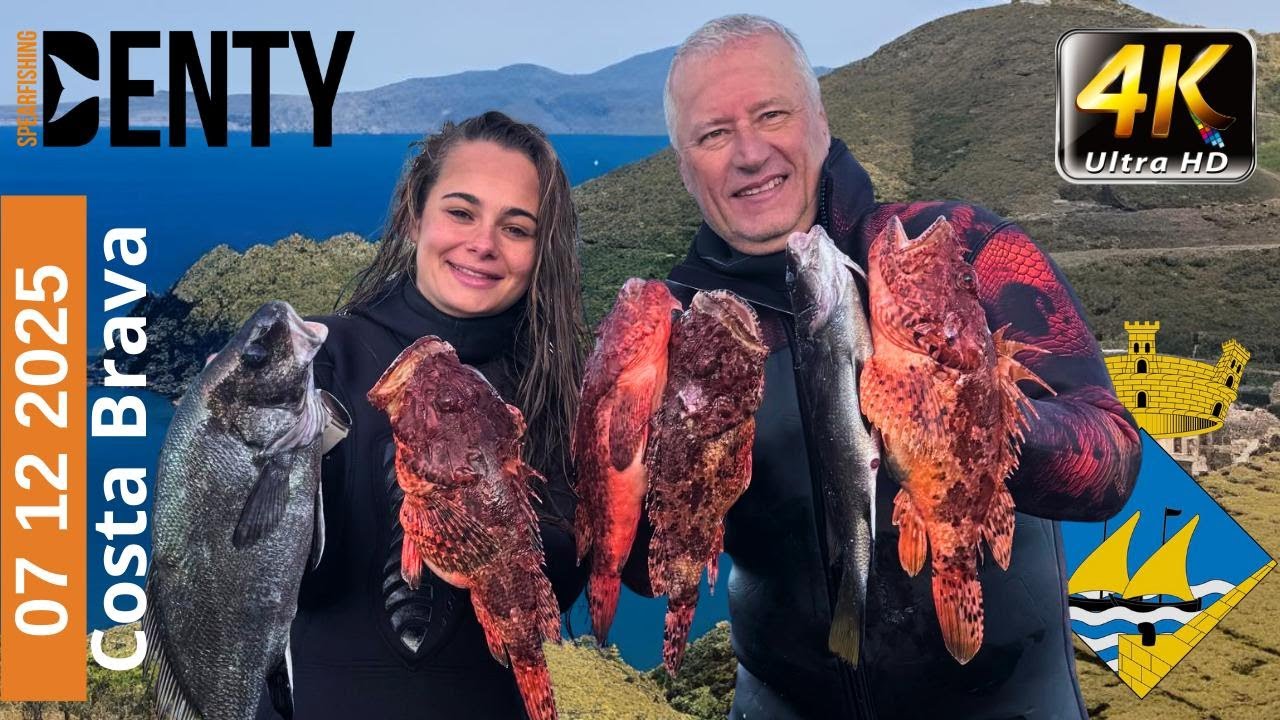 Pêche sous-marine hivernale sur la Costa Brava aux Chapons et aux corbs profonds