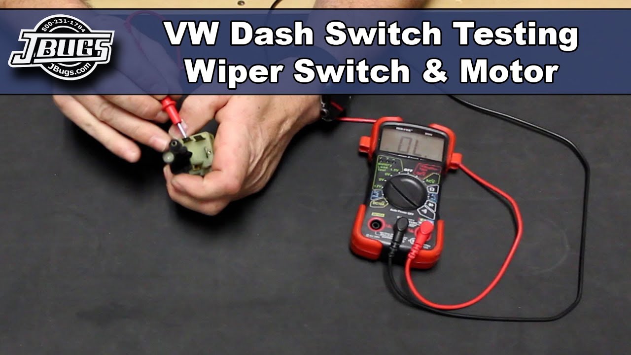 JBugs - VW Dash Switch Testing - Wiper Switch & Motor