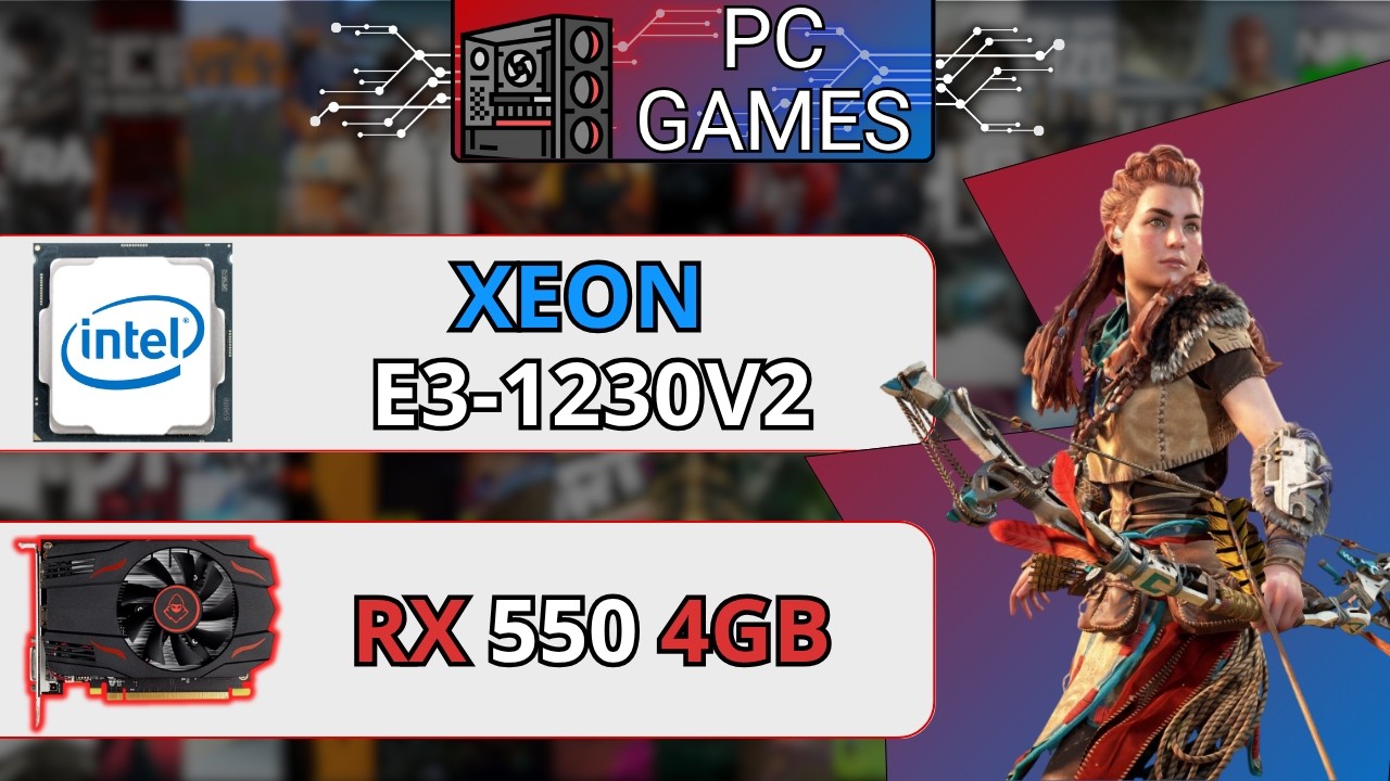 Xeon E3-1230v2(i7-3770) + RX 550 4GB - Tests in Games