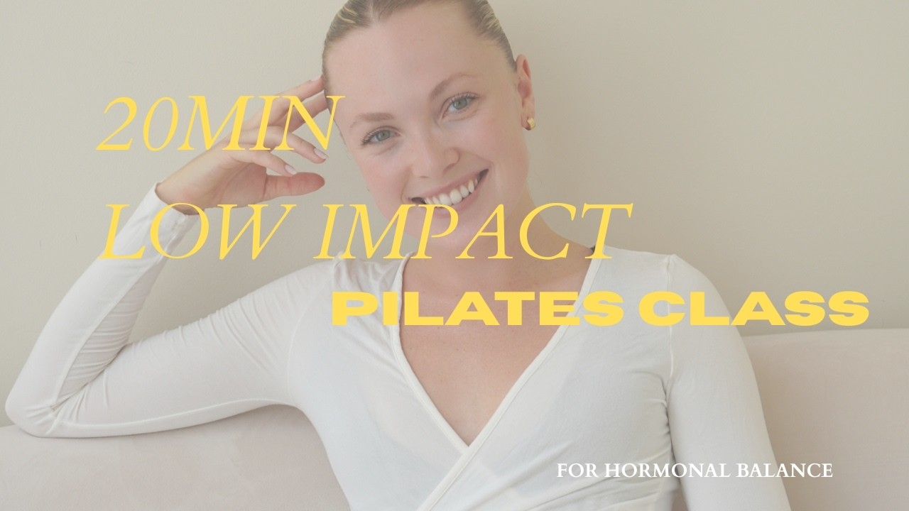 20 Min Hormone Balance Pilates | Low Cortisol Sculpt Workout (At Home, No Equipment)