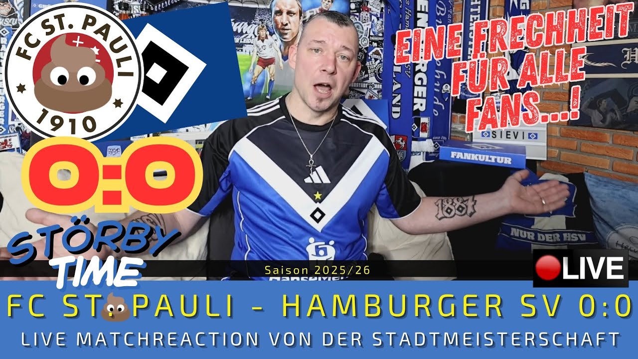 🔴LIVE: St Pauli - HSV | Die ROTHOSEN vernichten die KOTHOSEN! Holt euch die STADTMEISTERSCHAFT!
