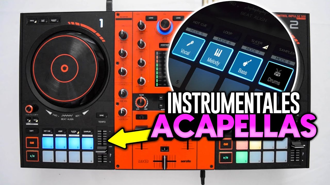 CREA INSTRUMENTALES Y ACAPELLAS! STEMS EN UN DJCONTROL INPULSE 500.