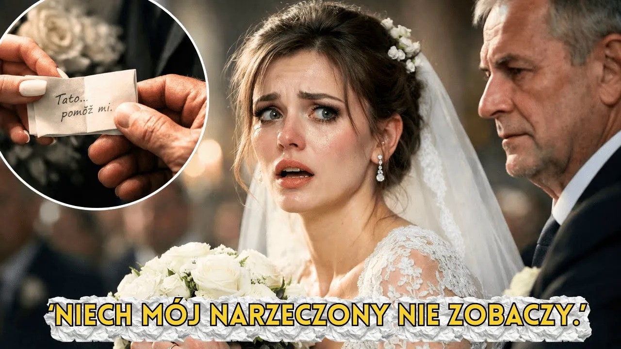 Podczas ceremonii wyjęłam karteczkę z bukietu i podałam ją ojcu: ‘Niech mój narzeczony nie zobaczy.’