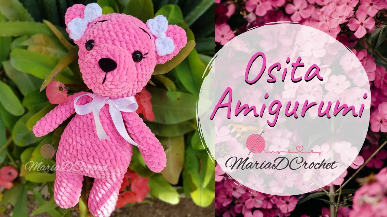 Osita Amigurumi a crochet |  Osa tejida a mano MariaDCrochet
