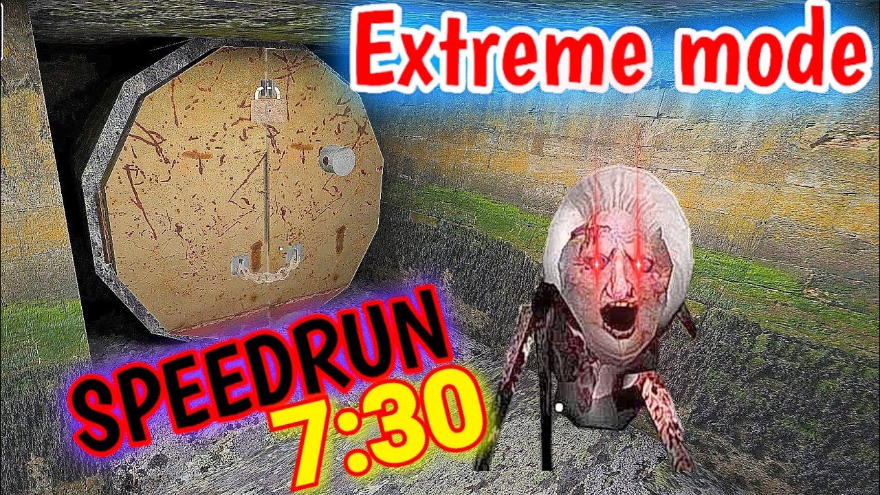Granny 1.8 - EXTREME MODE (WORLD RECORD) speedrun in 